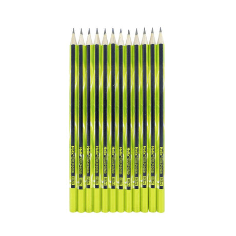 Helix Oxford HB#2 Pencils - Marble Green (12 Pack)