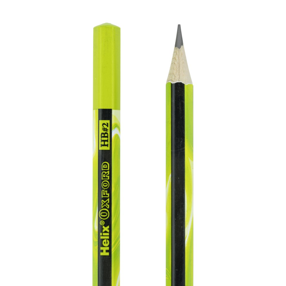 Helix Oxford HB#2 Pencils - Marble Green (12 Pack)