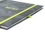Helix Oxford Spiral Notebook A5 -  Marble Black/Green