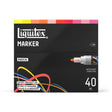 Liquitex Marker set packaging with colorful swatches on a white background