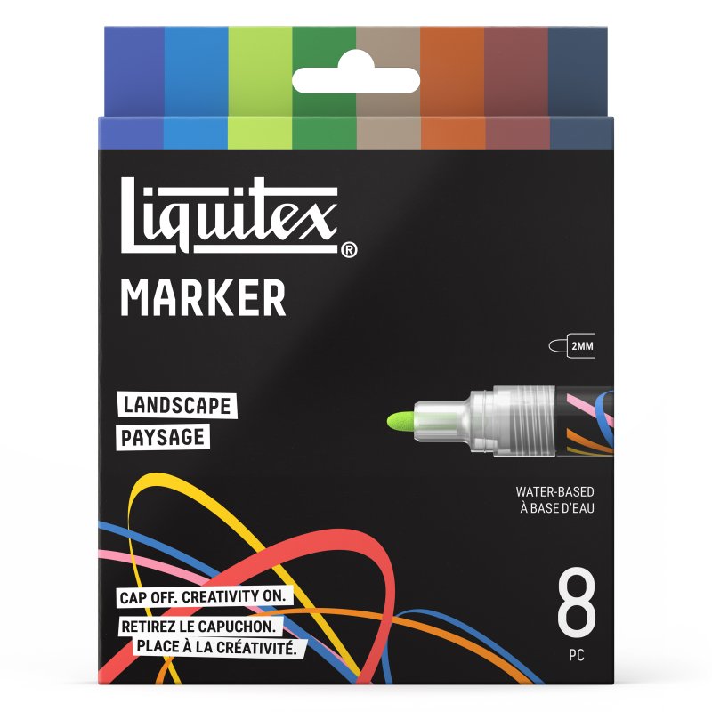 Liquitex Marker Sets - Landscape (8 x 2mm)
