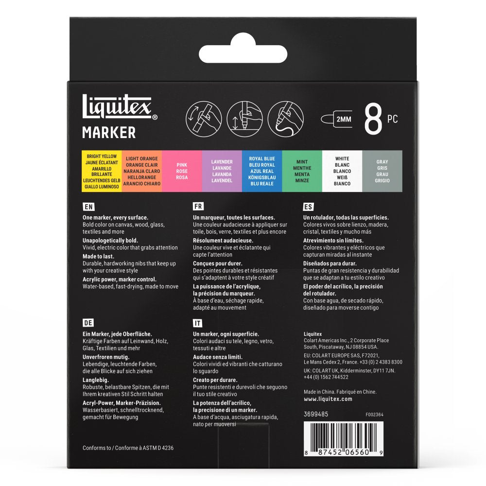Liquitex Marker Set - Dreamscape (8 x 2mm)