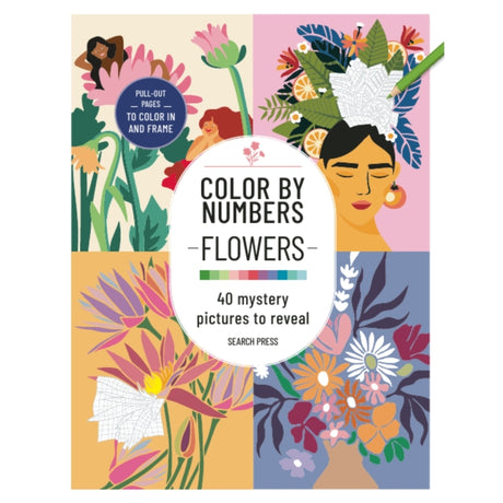 Color by Numbers Book: Flowers