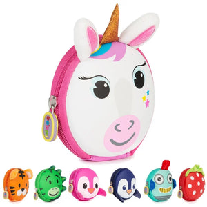 Boppi Tiny Trekker Kids Keyring Travel Pouch Coin Purse - Unicorn