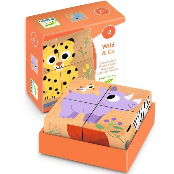 Djeco Wooden Puzzle Wild Animals