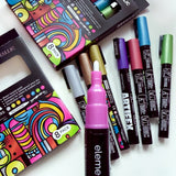 Elements Artifex Acrylic Paint Markers - Metallic (8 x 2-3mm)