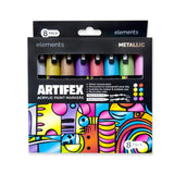 Elements Artifex Acrylic Paint Markers - Metallic (8 x 5-6mm)