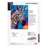 Reeves Paint by Numbers 12x16 Inch - Neon Safari