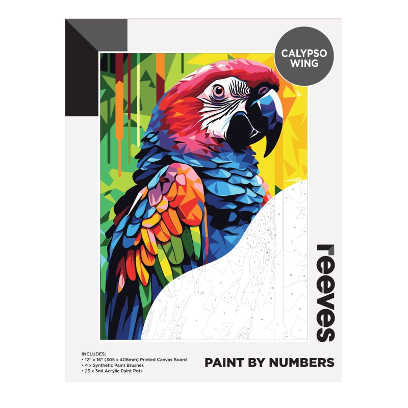 Reeves Paint by Numbers 12x16 Inch - Calypso Wing