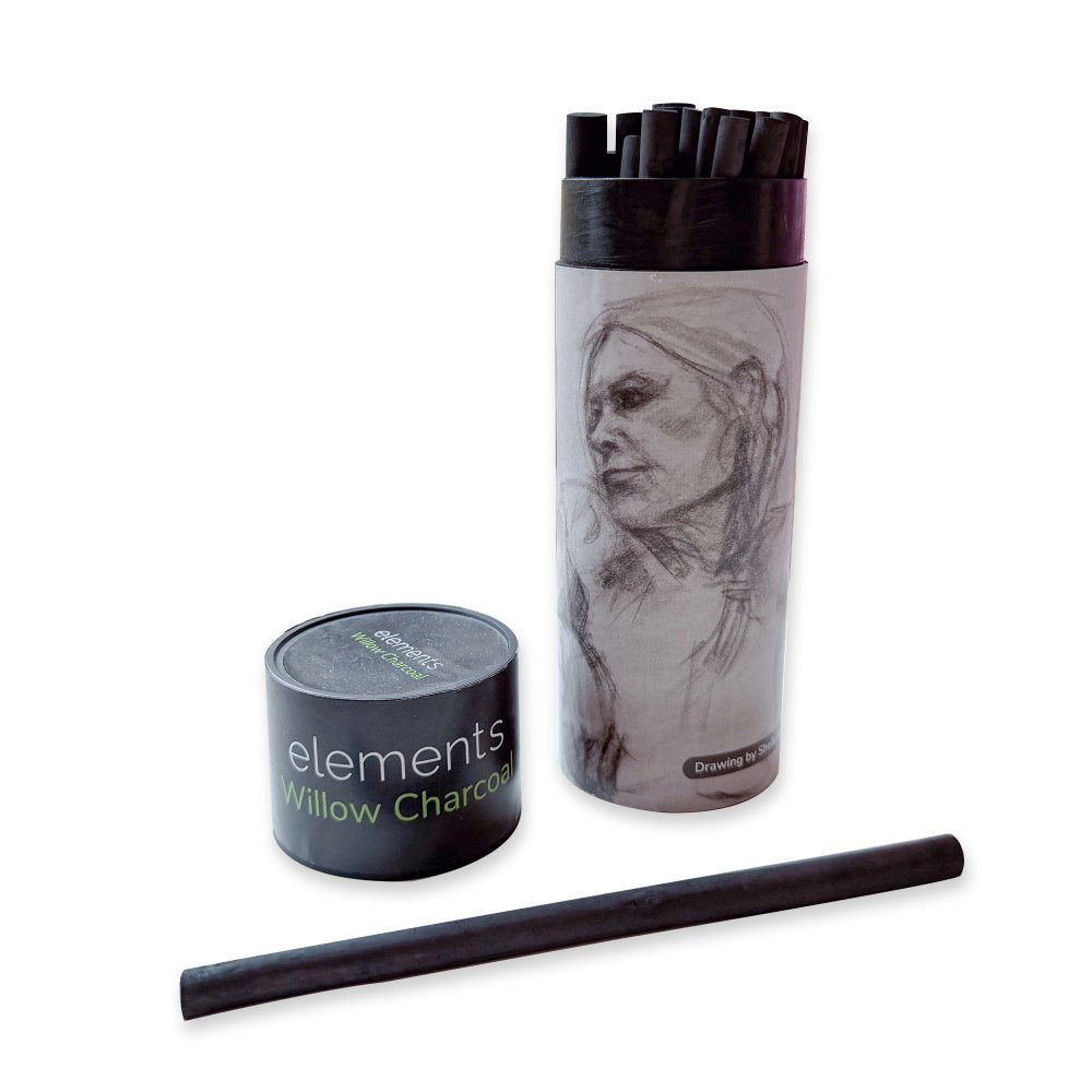 Elements Willow Charcoal Medium (Pack of 20)