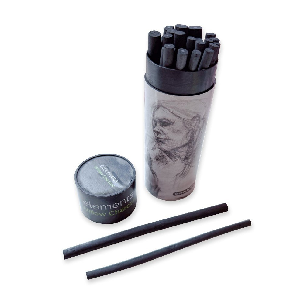 Elements Willow Charcoal Medium (Pack of 20)
