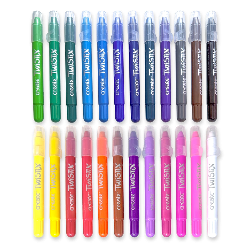 Create Poster Paint Twistix Paint Stick Crayons (24 Pack)