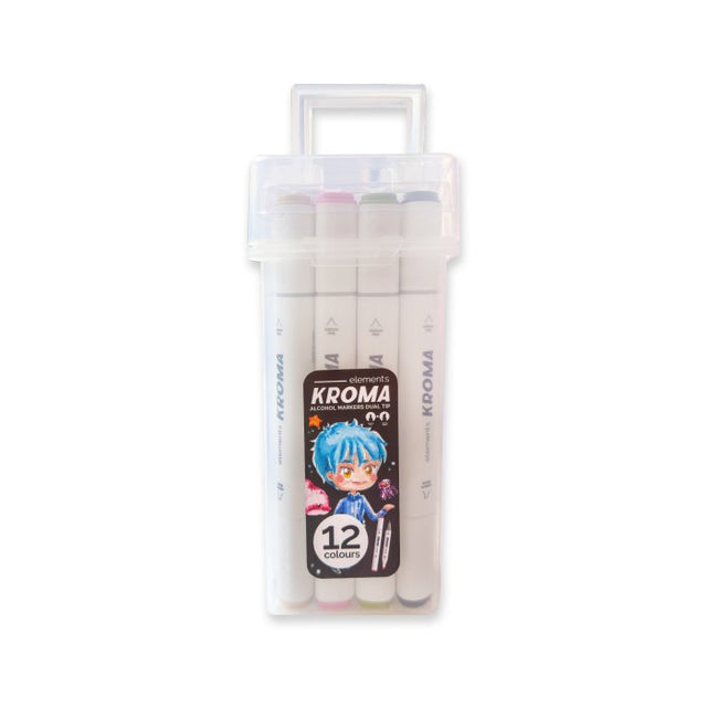 Elements Kroma Alcohol Markers Set (Box of 12)