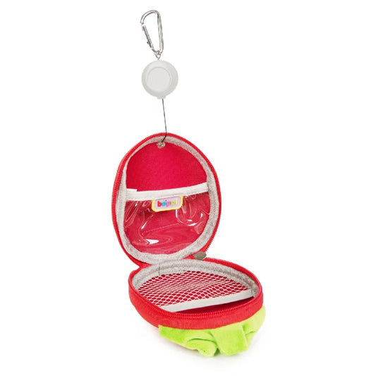 Boppi Tiny Trekker Keyring Pouch Coin Purse - Strawberry