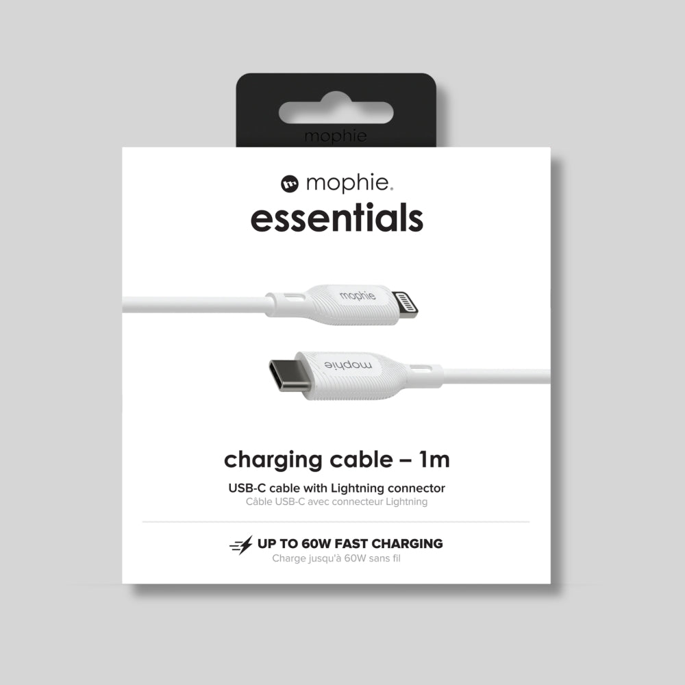 Mophie Essentials Cable USB-C Lightning Cable FC 1m - White