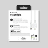 Mophie Essentials Cable USB-C Lightning Cable FC 1m - White