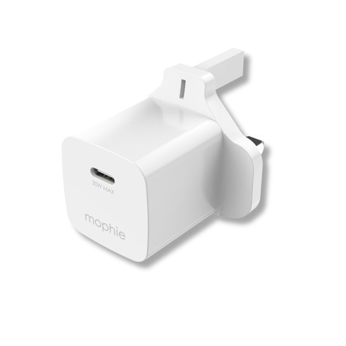 Mophie Essentials Power Adapter USB-C Wall Charger 30W UK - White