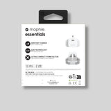 Mophie Essentials Power Adapter USB-C Wall Charger 30W UK - White