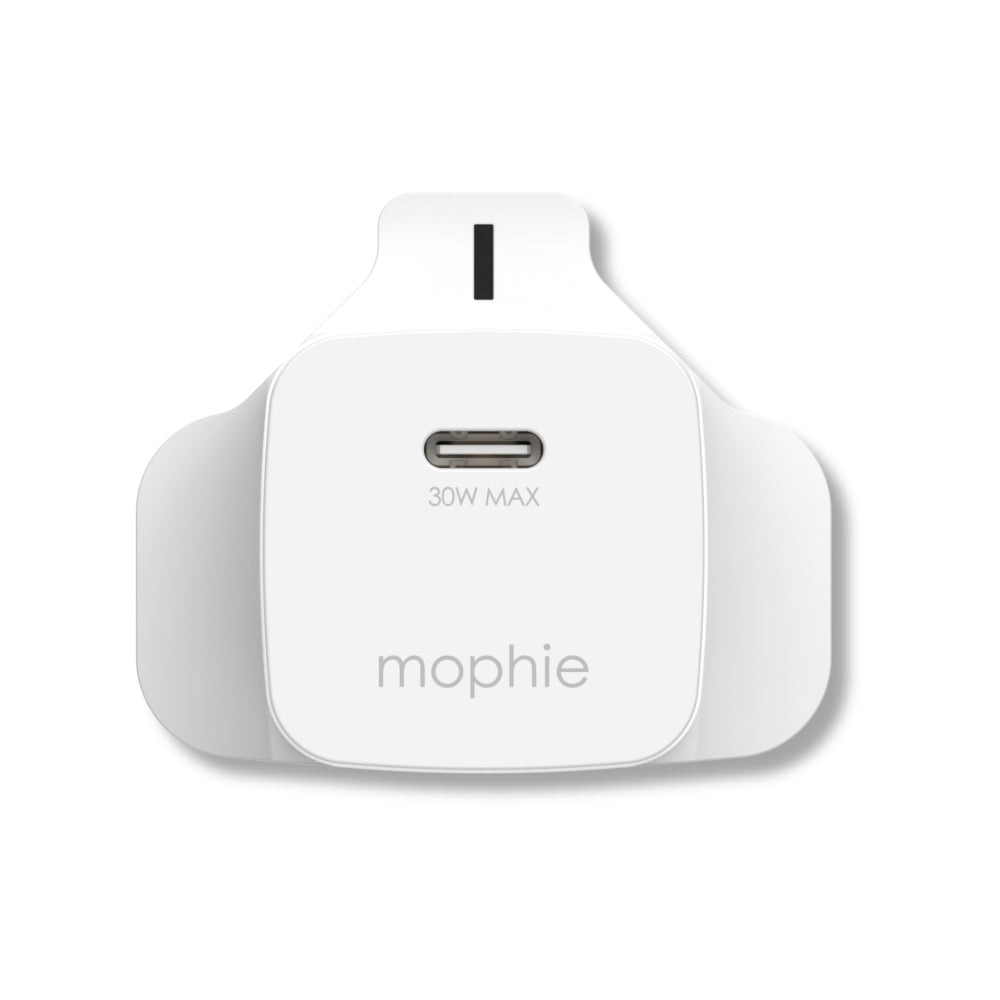 Mophie Essentials Power Adapter USB-C Wall Charger 30W UK - White