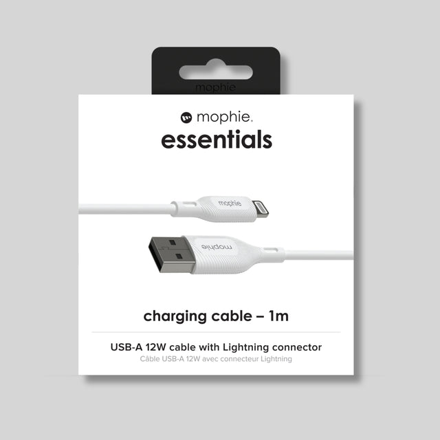 Mophie Essentials Cable USB-A to Lightning 1m - White