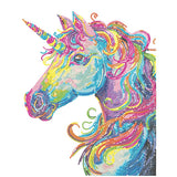 Diamond Dotz Flock Canvas 35x46cm Kit - Neon Unicorn