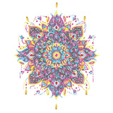 Diamond Dotz Flock Canvas 35x46cm Kit - Neon Mandala