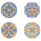 Diamond Dotz Coaster 10x10cm Kit - Portuguese Tiles (4 Pack)