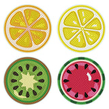 Diamond Dotz Coaster 10x10cm Kit - Tutti Frutti (4 Pack)