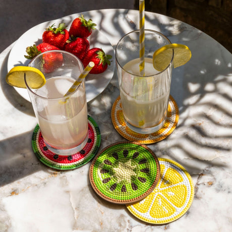Diamond Dotz Coaster 10x10cm Kit - Tutti Frutti (4 Pack)