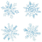 Diamond Dotz Coaster 10x10cm Kit - Snowflakes (4 Pack)