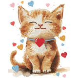 Diamond Dotz Stretched Canvas 20x2cm Kit - Darling Kitty