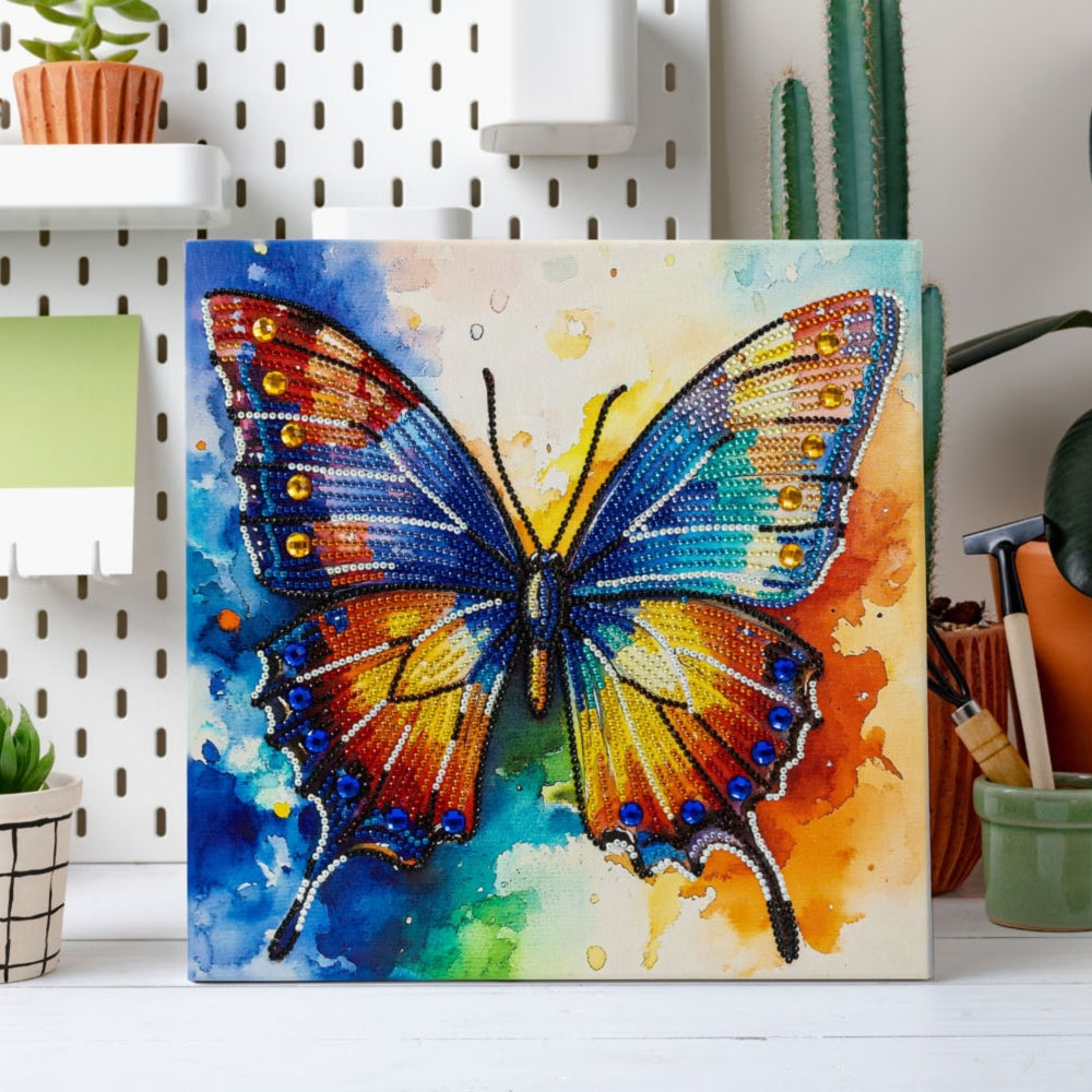 Diamond Dotz Stretched Canvas 30x30cm - Butterfly