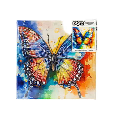 Diamond Dotz Stretched Canvas 30x30cm - Butterfly
