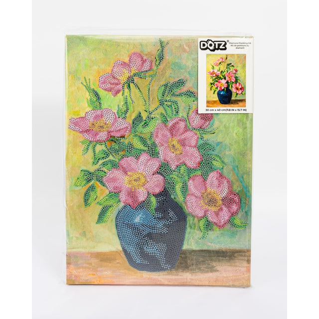 Diamond Dotz Stretched Canvas 30x40cm Kit - Rose Bouquet