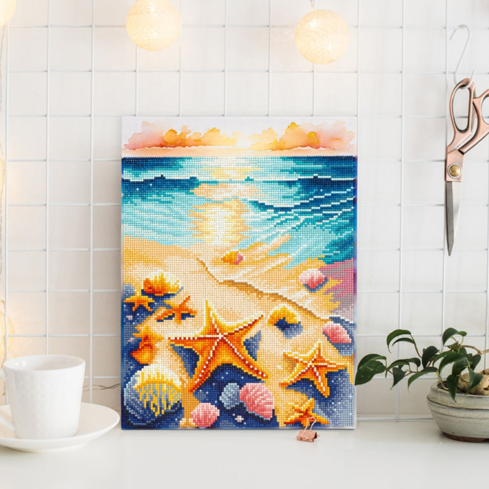 Diamond Dotz Stretched Canvas 30x40cm Kit - Pearls of the Shore