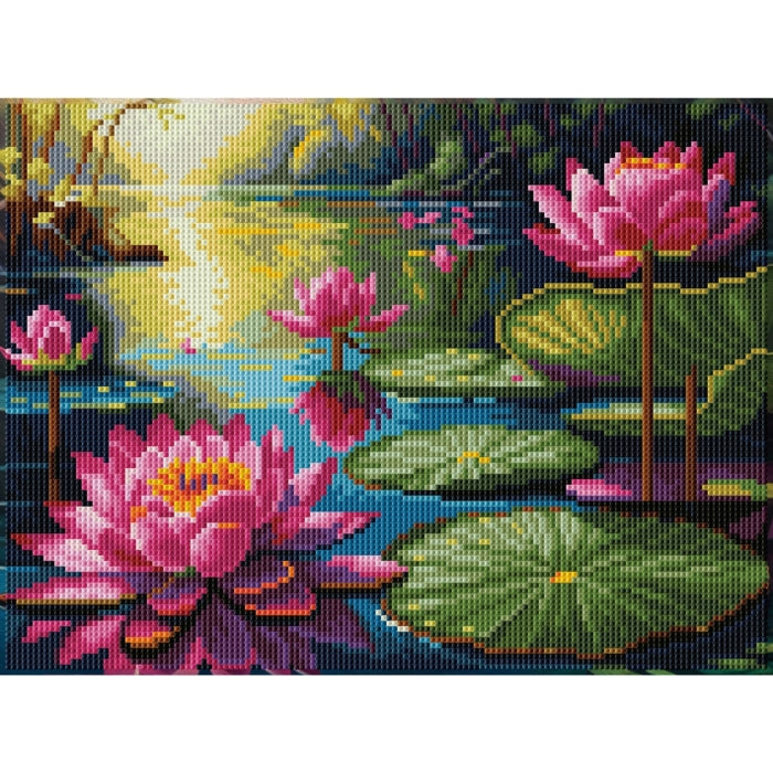 Diamond Dotz Stretched Canvas 30x40cm - Lilly Lagoon