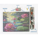 Diamond Dotz Stretched Canvas 30x40cm - Lilly Lagoon