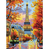Diamond Dotz Stretched Canvas 30x40cm - Eiffel Autumn Glow