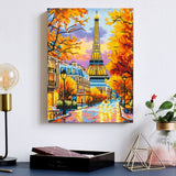 Diamond Dotz Stretched Canvas 30x40cm - Eiffel Autumn Glow