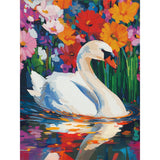 Diamond Dotz Stretched Canvas 30x40cm Kit - Swan Lake