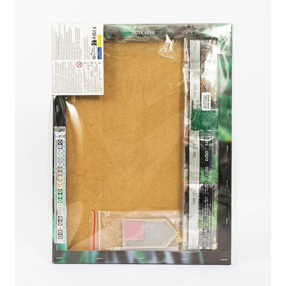 Diamond Dotz Stretched Canvas 30x40cm Kit - Jaguar Jungle