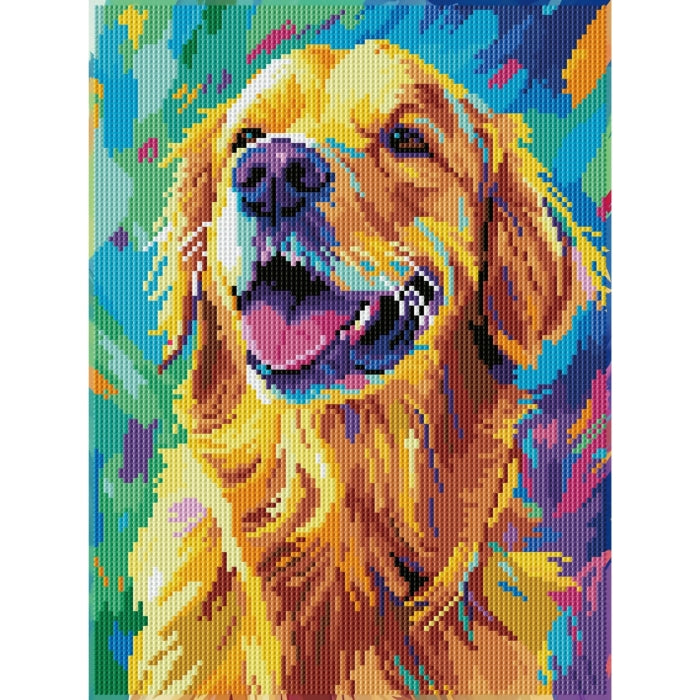 Diamond Dotz Stretched Canvas 30x40cm Kit - Good Boy!