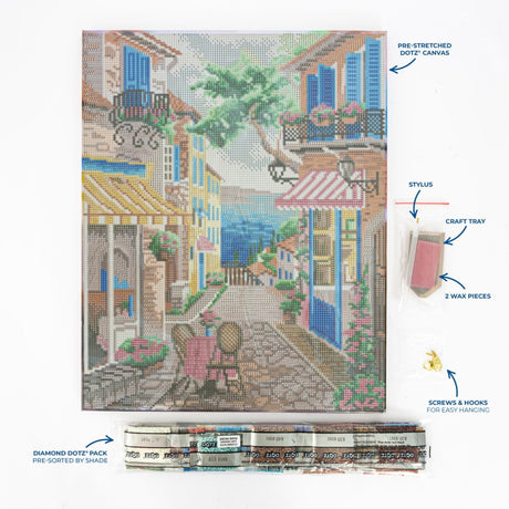 Diamond Dotz Stretched Canvas 40x50cm Kit - Lakeside Latte