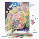 Diamond Dotz Stretched Canvas 40x50cm Kit - Blooming Joy