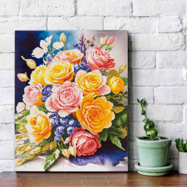 Diamond Dotz Stretched Canvas 40x50cm Kit - Blooming Joy