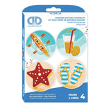 Diamond Dotz Coaster 10x10cm Kit - Vacation (4 Pack)