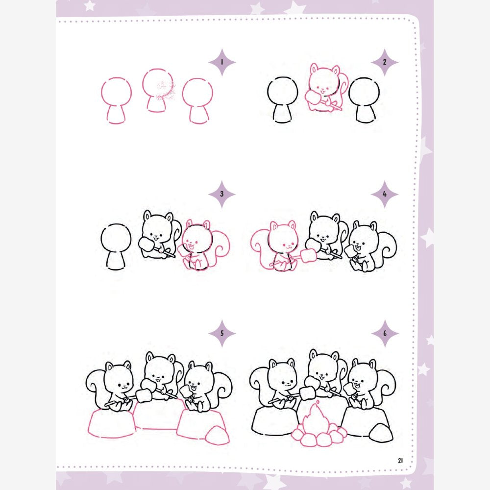 Draw Me! Colour Me! Cute and Cozy Friends Book