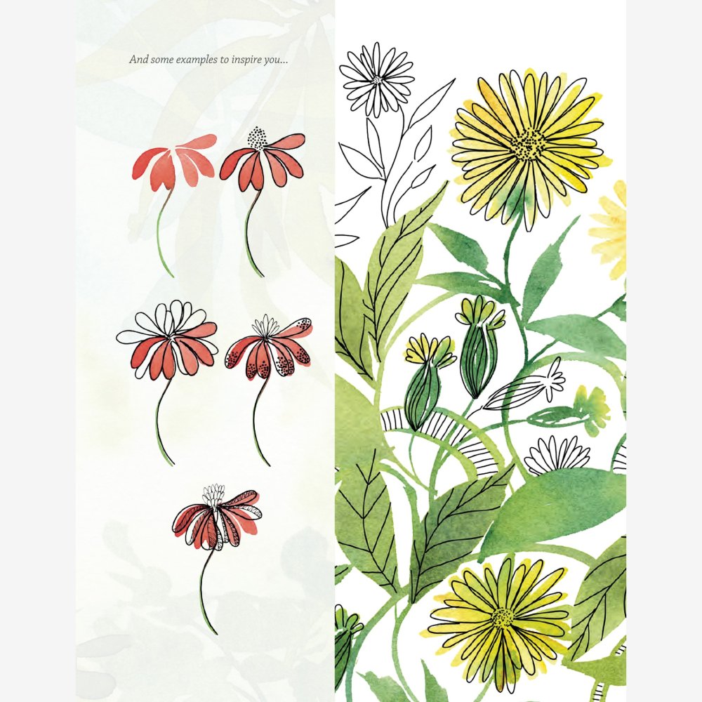 Reverse Coloring Gardens Book