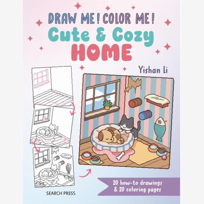 Draw Me! Colour Me! Cute and Cozy Home