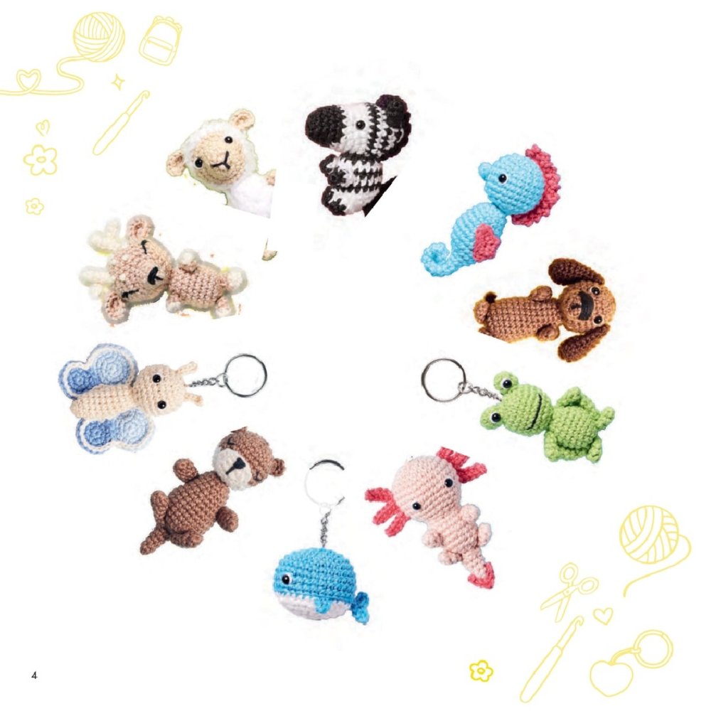 Mini Amigurumi Bag Charms Book